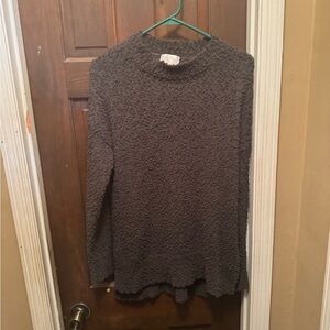 Women’s Medium Cozy Textured Dark Gray Sweater